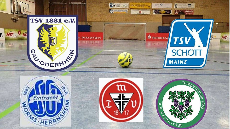 Ingesamt fünf Mannschaften, je zwei pro Altersklasse, vertreten bei den Futsal-Südwestmeisterschaften den Bezirk Rheinhessen.