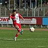 Traf mit einem wunderschönen Freistoß zum zwischenzeitlichen Ausgleich: Wormatia-Offensivspieler Mert Özkaya.	Foto: Christine Dirigo/pakalski-press