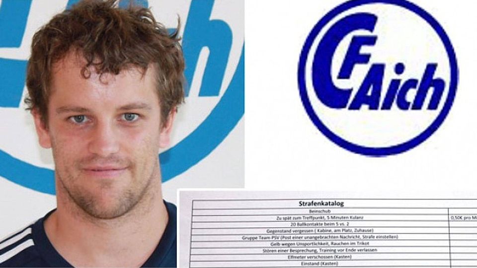 Der Mann mit dem Klingelbeutel: Simon Baumgartner treibt beim FC Aich die Schulden ein.  FC Aich, Patrick Stäbler