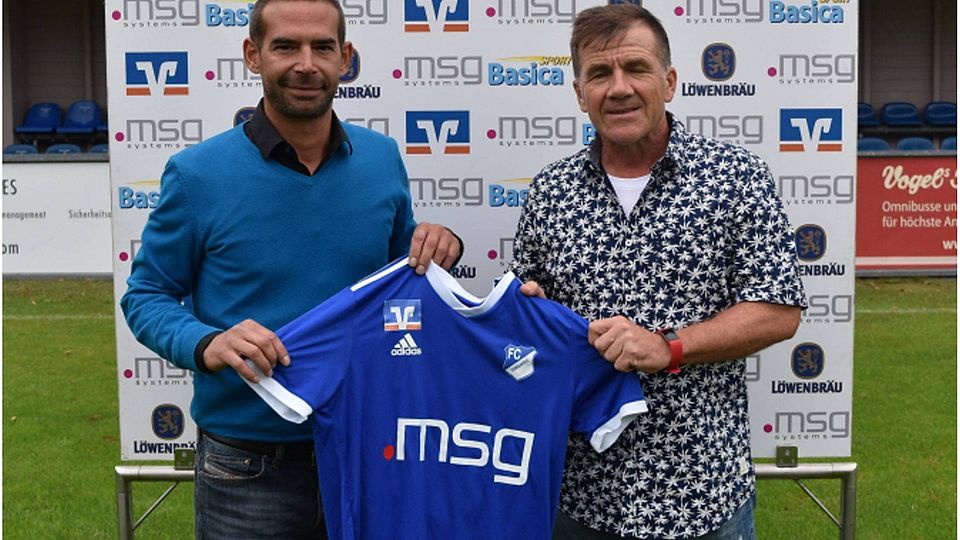 Freuen sich auf die Zusammenarbeit beim FC Ismaning : Vereinsvorsitzender Emanuel Eisenreich und der neue sportliche Leiter Walter Werner.  FC Ismaning