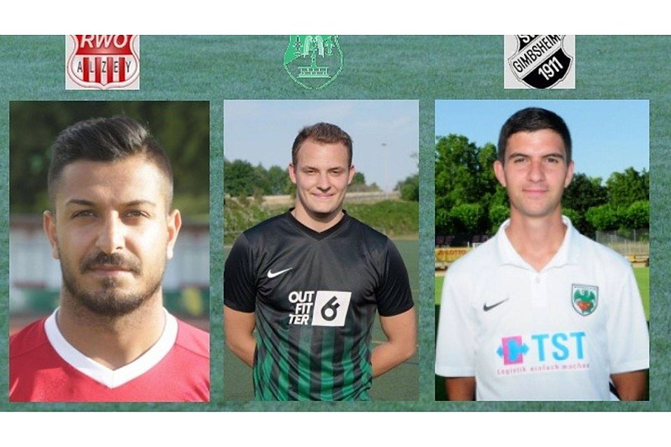 Die drei besten Stürmer der Saison: Andreas Klapper, Vllaznim Dautaj und Adriano Fragomelli. F: FuPa