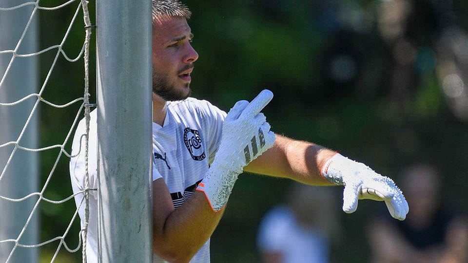  Glänzte unter anderem mit einem gehaltenen Elfmeter: Moritz Pfeifer, Torwart des FC 08 Bad Säckingen | Foto: Gerd Gründl 