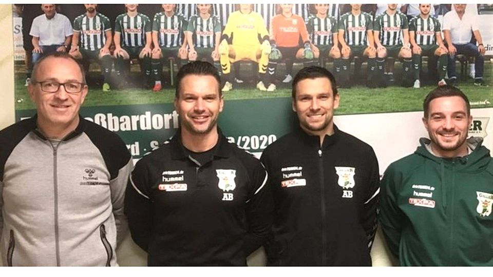 Sollen den TSV in eine erfolgreiche Zukunft führen (v.li.): Andreas Lampert, André Betz, Andreas Brendler, Manuel Leicht.