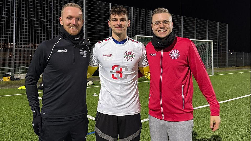 Neues Gesicht beim Trainingsauftakt: Max Fuchs (m.) wechselt zum TSV Landsberg.
