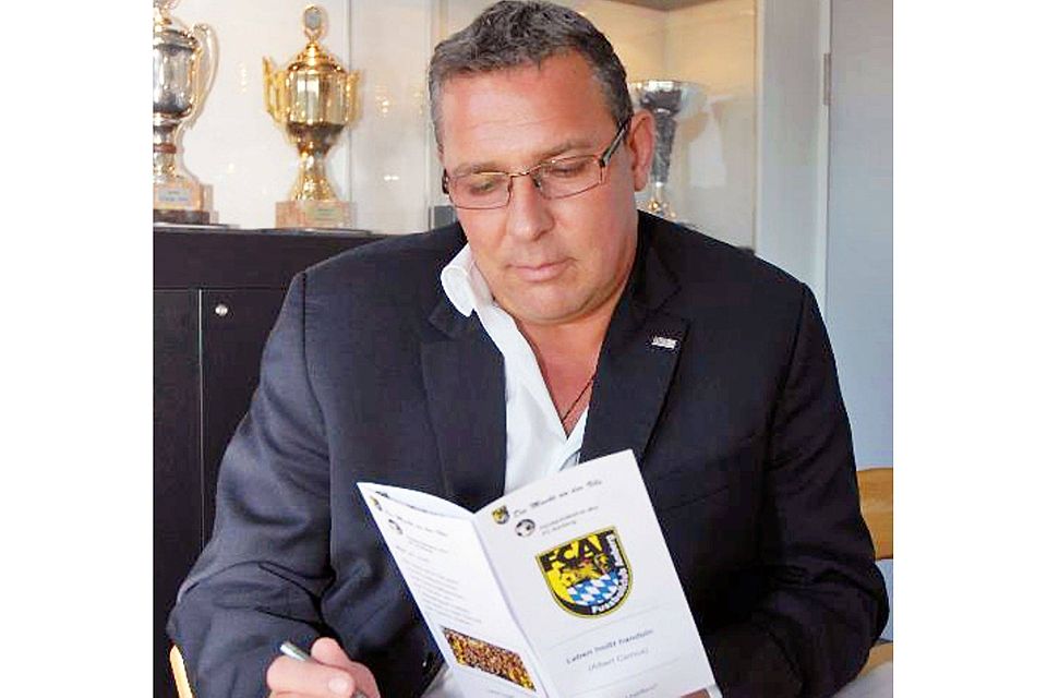 Helmut Schweiger, Präsident des Regionalligisten FC Amberg, ist mit der Entwicklung in und um den Verein mehr als zufrieden.