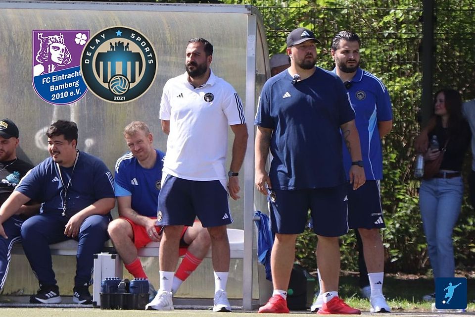 Kommen nach Bamberg: Delay Sports Berlin um Trainer und Ex-Profi Kevin Pannewitz (mit Baseball-Cap).