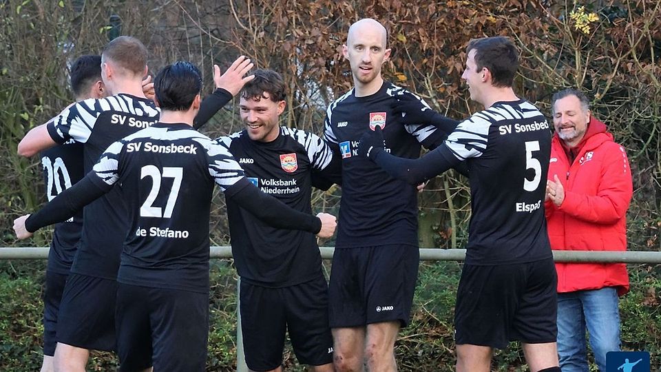 Sonsbeck wieder im Training. 