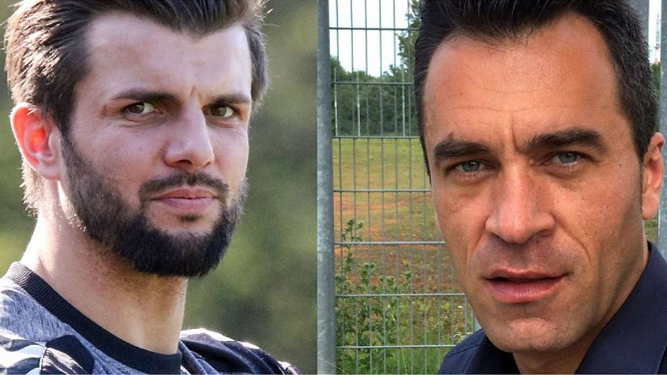Dimitrios Petkos (re.) wird neuer Trainer beim FC Erding. Fabian Aupperle (li.) muss aus beruflichen Gründen kürzertreten,  bleibt dem FC aber trotzdem erhalten. Christian Riedl, Rudolf Grandl