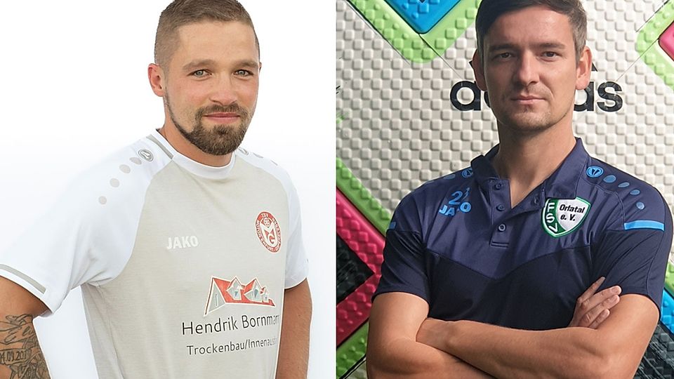 Stehen sich erstmals auf dem Platz gegenüber: Patric Schenke mit Motor Gispersleben (links) und Thomas Gäbler mit dem FSV Orlatal (rechts).