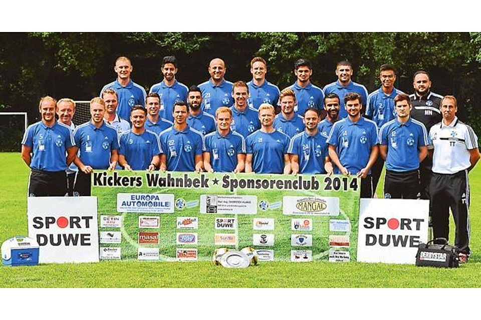 Das Landesligateam von Kickers Wahnbek Matthias Hollmann