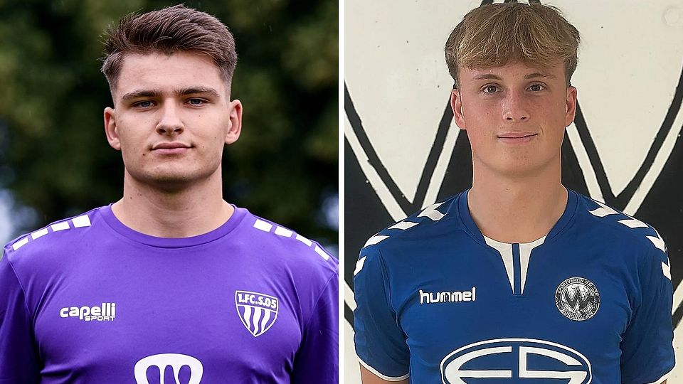 Doppelte Verstärkung für das Torwartteam des SSV Jahn II: Oskar Preil (l.) und Ben Broghammer.