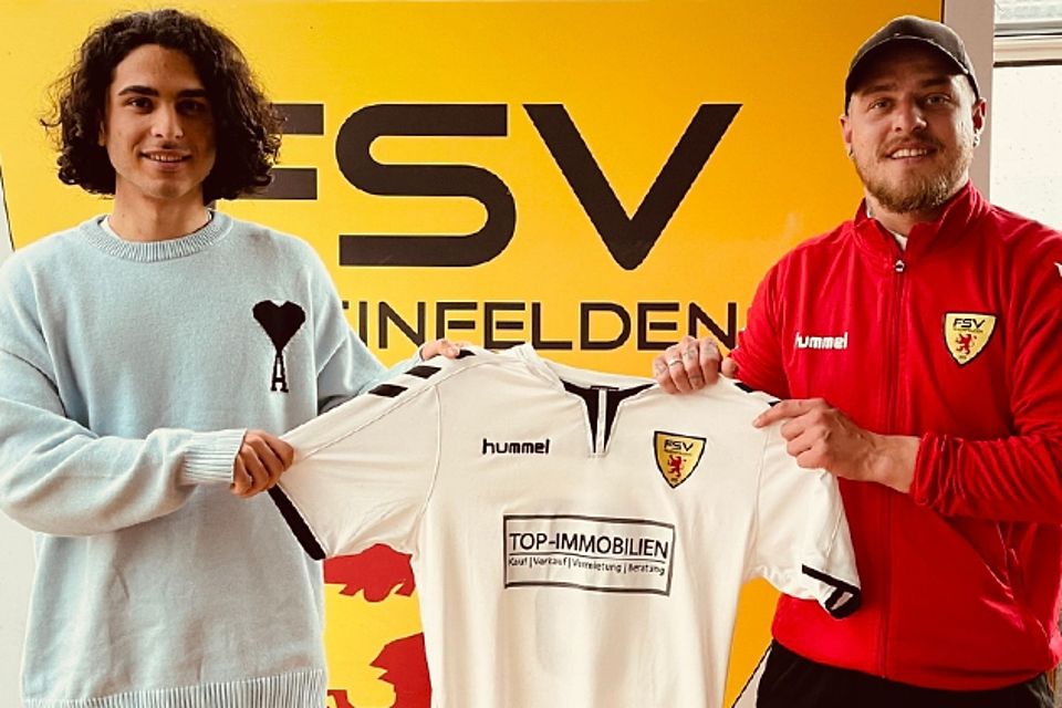 Muhammed Al Bayati (links) und FSV-Sportchef Julian Jäger | Foto: FSV Rheinfelden