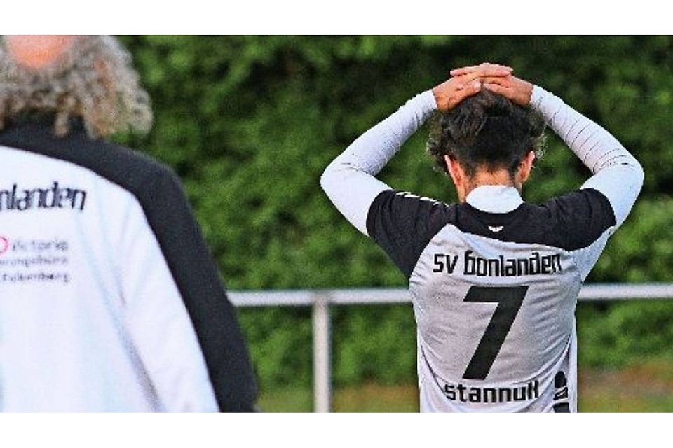 Aus – der SV Bonlanden muss sich mit einer weiteren Saison in der Bezirksliga abfinden. Yavuz Dural