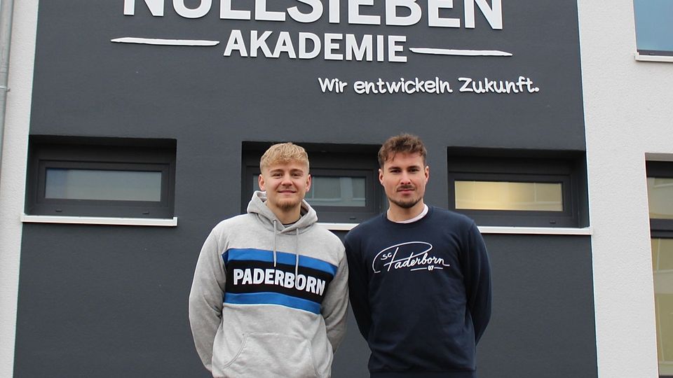 Robin Friedrich (links) und Nick Otto kicken ab sofort beim SCP.