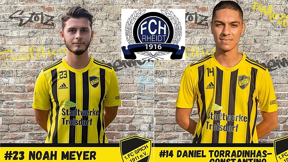 Noah Meyer und Daniel Torradinhos-Constatino sind zwei der vier Neuen beim FC Hertha Rheidt.