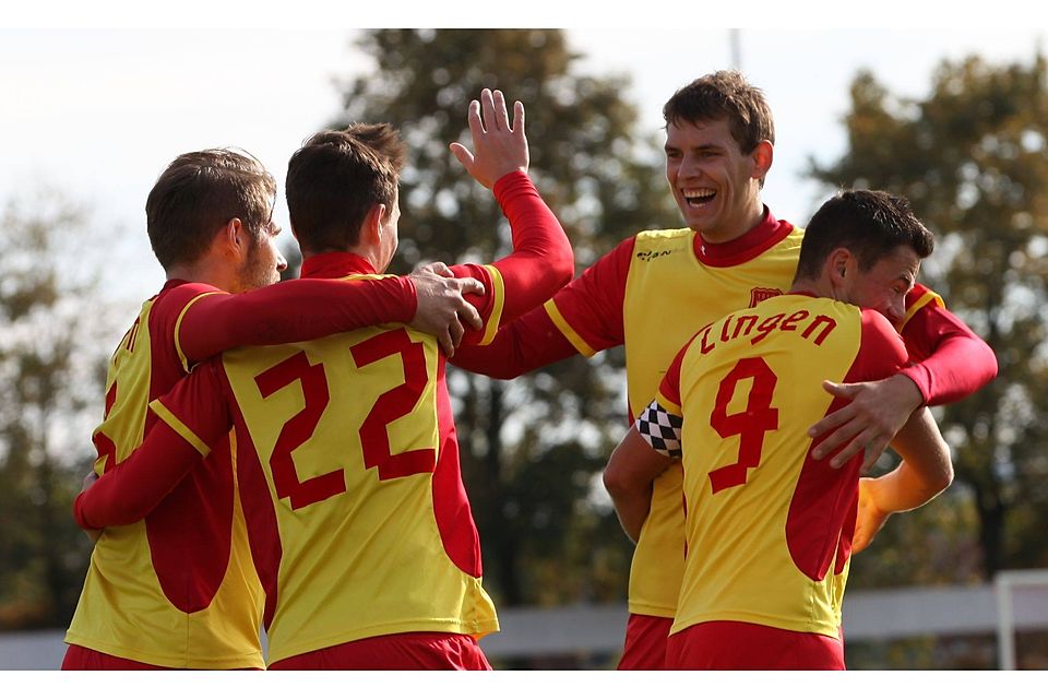 Tore, Tore; Tore: Fünfmal schenkte alleine Dennis Brode den Unionern ein. Foto: Dieter Kremer