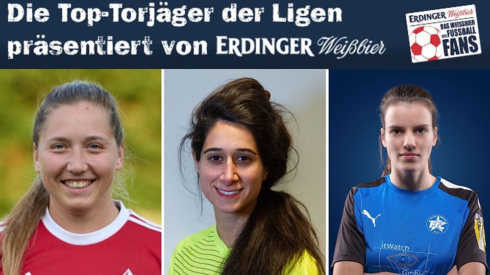 Dank eines Dreierpacks konnte Sheeva Seyfi (Mitte) ihre Verfolgerinnen weiter distanzieren. Lena Zaindl (l.) steht momentan bei sieben Toren, Christina Bömcke (r.) bei fünf.