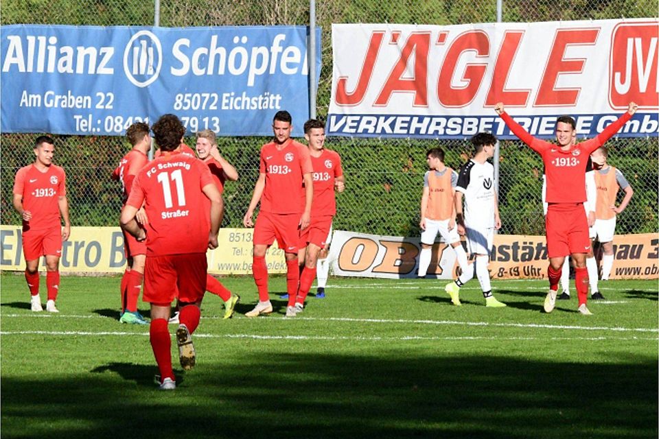 Ein hart erkämpfter Sieg war es für den FC Schwaig bei der Reserve des VfB Eichstätt.