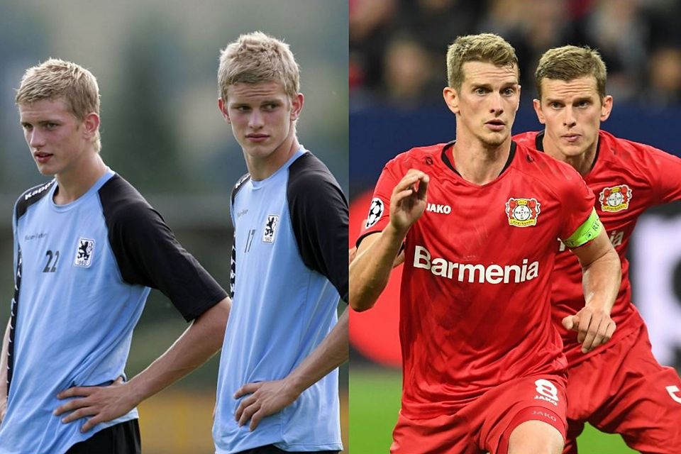 Die Profikarrieren von Lars und Sven Bender starteten beim TSV 1860 München - und enden dieses Jahr bei Bayer 04 Leverkusen.