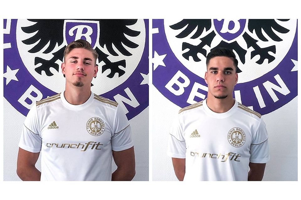 Max-Marius Nerlich (l.) und Sharam Anwar (r.) verstärken den Oberliga-Kader von Tennis Borussia