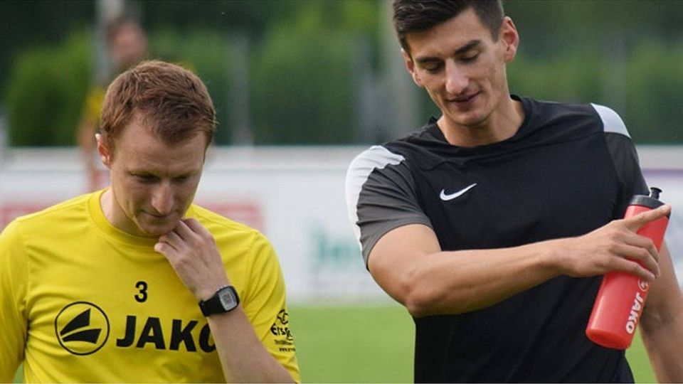 Nach zweieinhalb erfolgreichen Jahren hört Trainer Eddi Keil (links) beim TSV Gersthofen auf, Nachfolger wird der bisherige Co-Trainer Andreas Stieglitz.    F.: Oliver Reiser