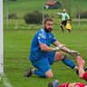 Das ging noch gut, trotzdem musste Füssens Keeper Patrick Rösch in Wildpoldsried drei Mal hinter sich greifen.