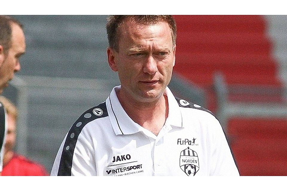 Prenzlaus Trainer Heiko Stäck. F: Bock