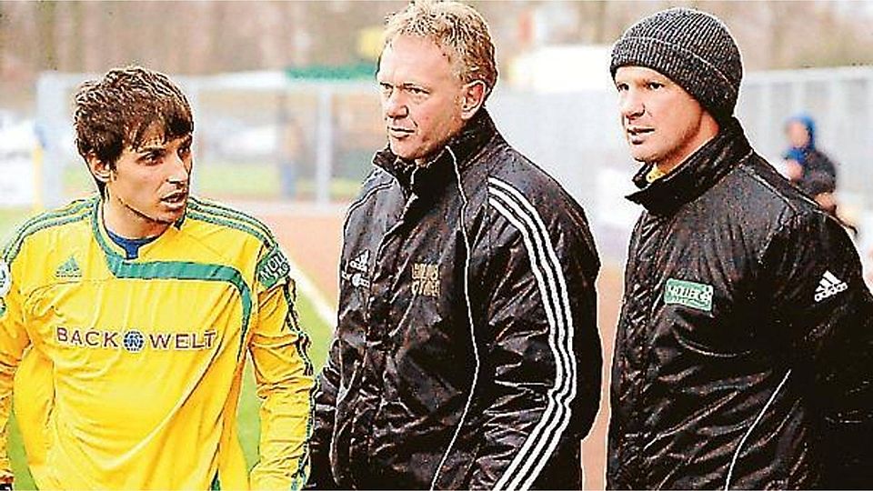 Alket Zeqo gehört zum Trainerstab, der auf Mario Neumann und Jörg-Uwe Klütz (von links) folgt. Lichtfuß