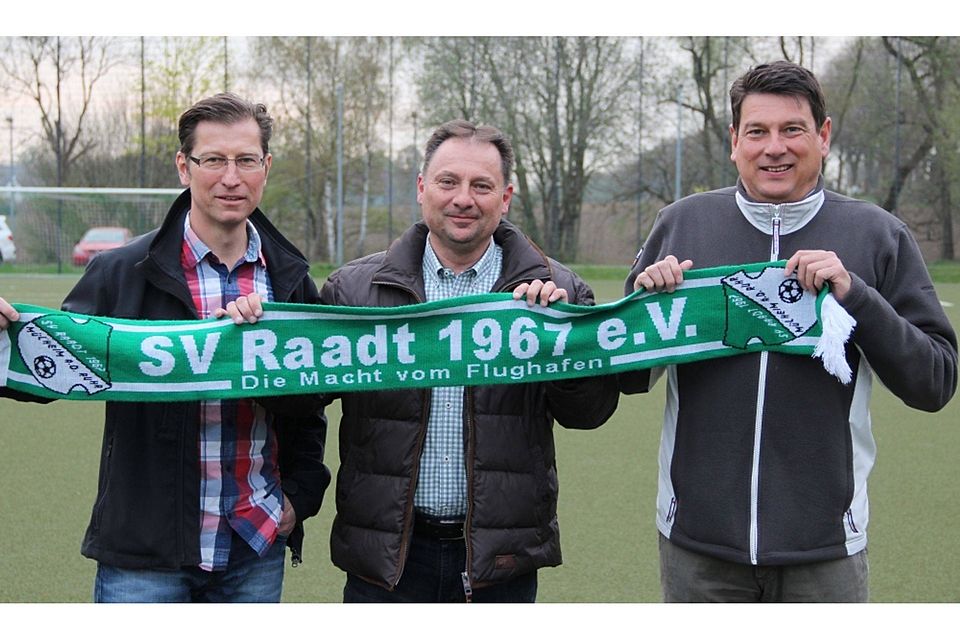 Von links nach rechts: Sven Pickhardt, Marcus Folgner und Dirk Wessels. Foto: SV Raadt