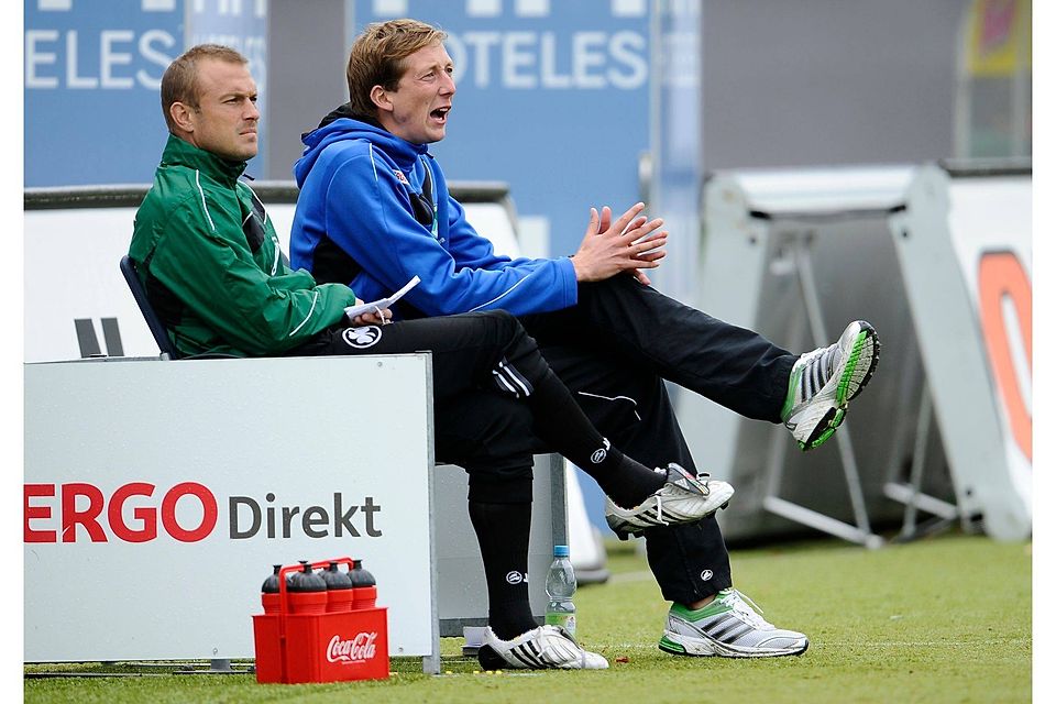 Das war 2011: Mathias Surmann (links) an der Seite von Konrad Fünstück, der heute Kaiserslautern trainiert. Foto: Zink