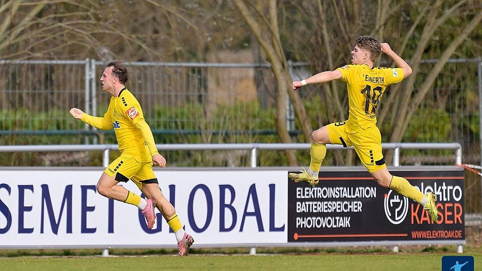 Sportlich ist die SpVgg Bayreuth um Rückkehrer Felix Heim (li.) gut aus der Winterpause gekommen.