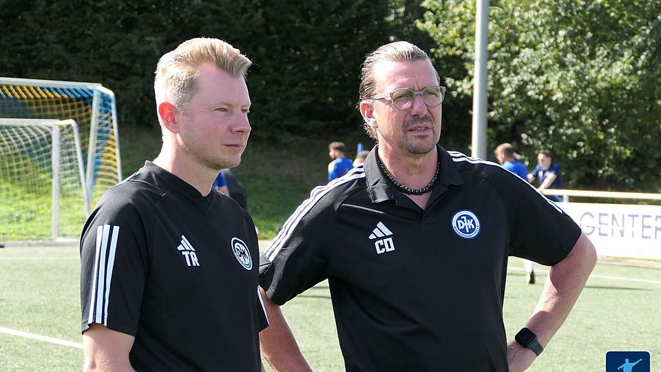 Dennis Giron (li.) ist nicht mehr Trainer bei Arminia Eilendorf.