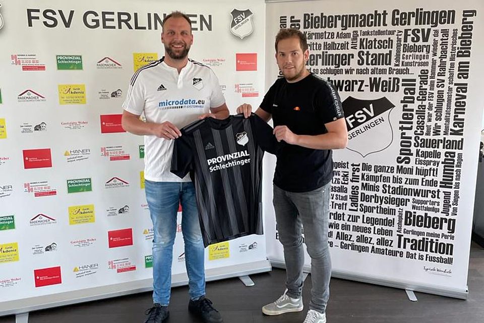 Der Sportliche Leiter Stefan Büdenbender (links) freut sich über die Verpflichtung von Daniel Schmidt.