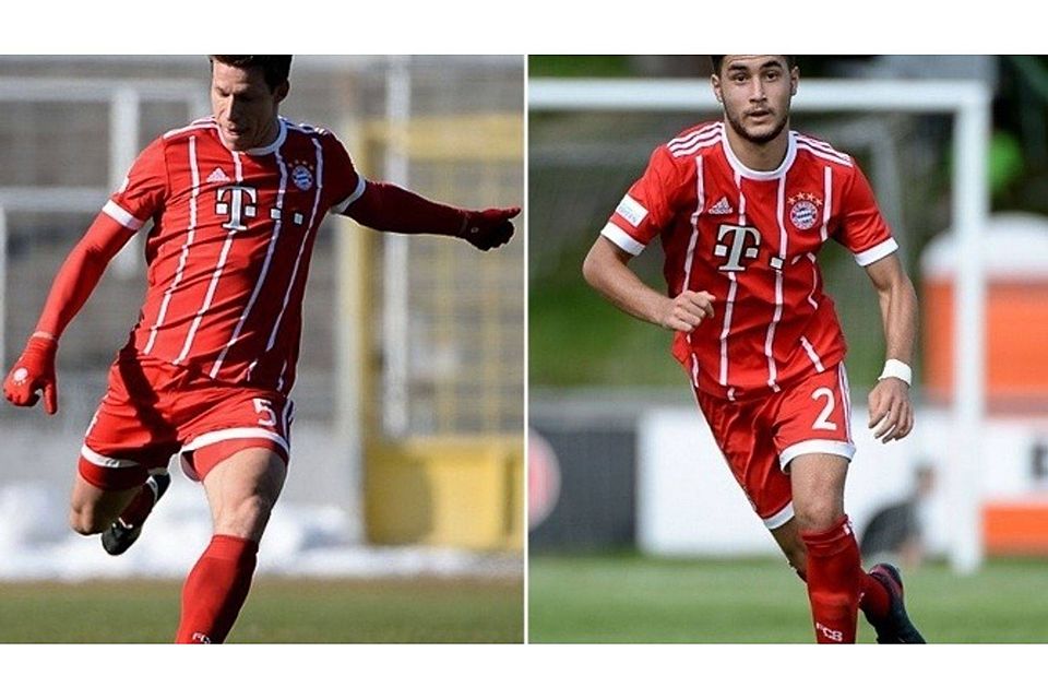 Zwei Münchner verlängern: Nicolas Feldhahn (li.) und Resul Türkkalesi bleiben den Bayern-Amateuren bis 2020 erhalten. Fotos: Leifer