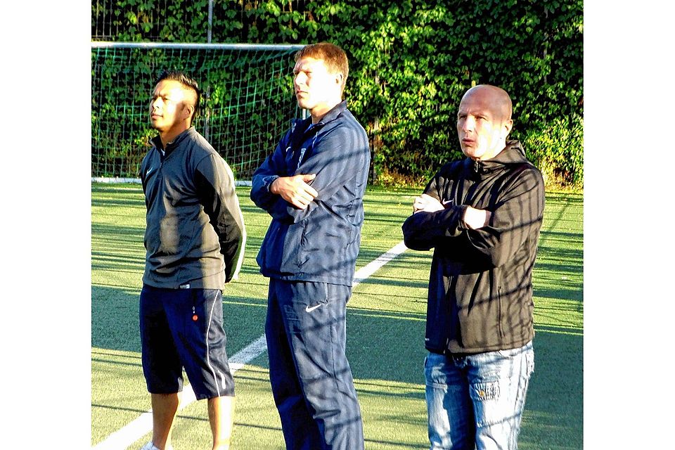 Die Drei von  der Eintracht: Robertino Borja (li.), Sebastian Bielfeldt (Mitte) und  Jan Voigt. Foto: sru
