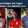 Die Top-Torjäger der Kreisklassen Zugspitze: Gazi Tokmak, Maximilian Scheidl, Josef Bierling (v.l.n.r.)