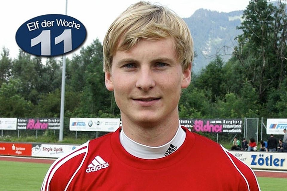 Johannes Landerer brachte den glücklichen Sieg des 1. FC Sonthofen. F: FCS