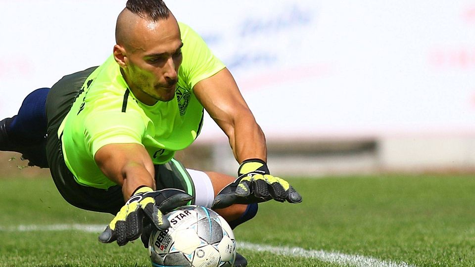 MSV Neuruppin-Torwart Sabri Vaizov.