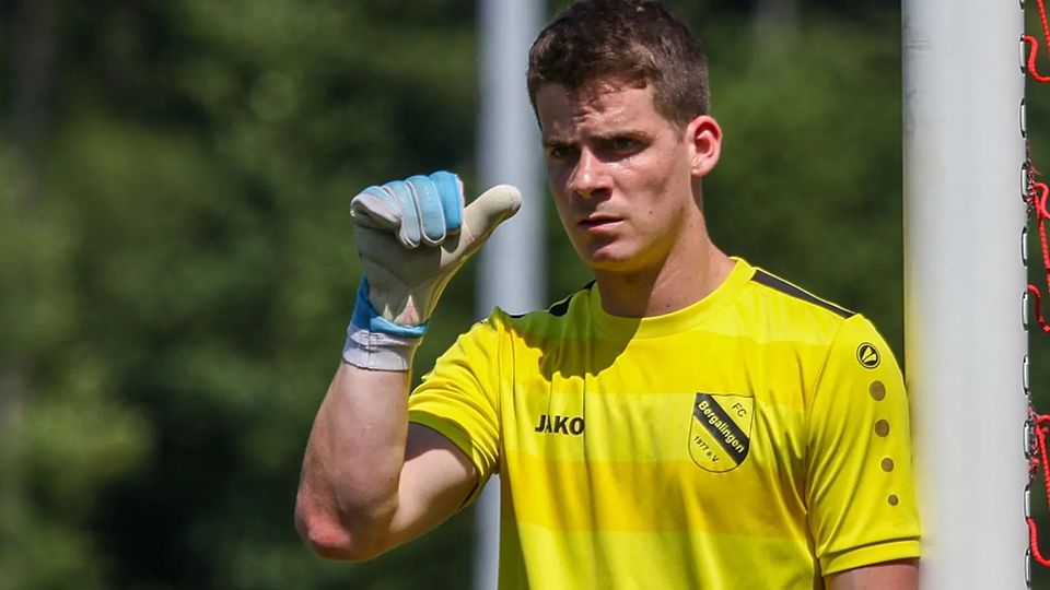  „Hat einige starke Paraden gezeigt“: der Bergalinger Torwart Simon Vogt | Archivfoto: Matthias Konzok 