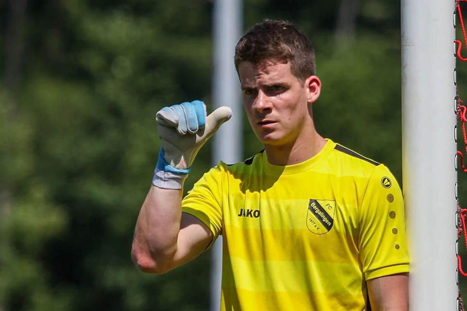  „Hat einige starke Paraden gezeigt“: der Bergalinger Torwart Simon Vogt | Archivfoto: Matthias Konzok 