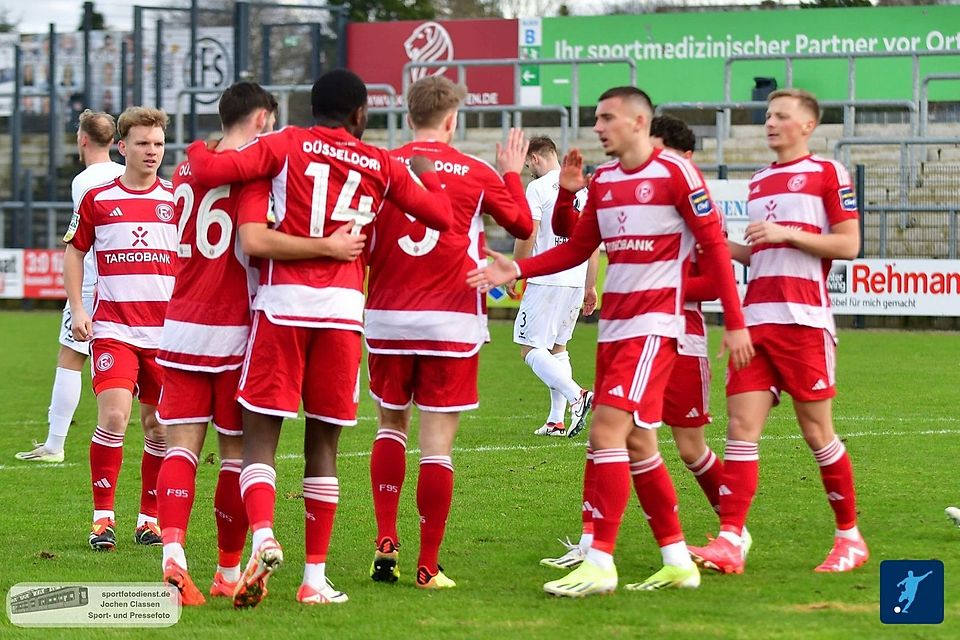 Fortuna Düsseldorf II spielt stark auf. 