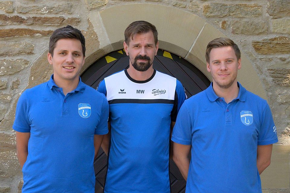 Christopher Benz (l.), Michael Würgler und Patrick Bauer bilden auch 2020/21 das Trainerteam beim TSV Waldangelloch.