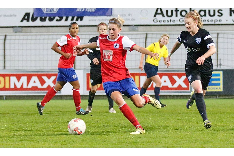 Auf eigens ausgebildete Talente wie Lisa-Marie Weiss setzt Meppen auch gegen Cloppenburg.  Foto: Werner Scholz