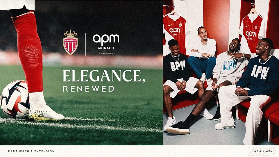 APM Monaco bleibt Haupt- und Trikotsponsor der „Rouge & Blanc“