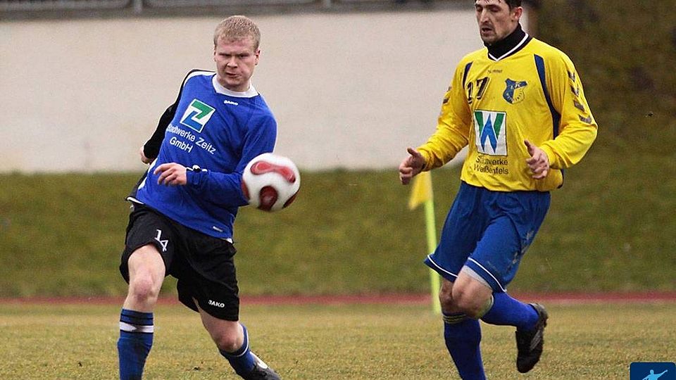 Ronny Ginter (l.) lief bereits in der Landesliga-Saison 2008/09 für den 1. FC Zeitz auf.