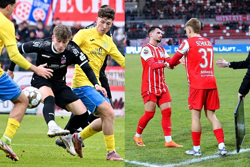 Lars Kleiner (links) und Louis Schulze (rechts) verlassen Erfurt.