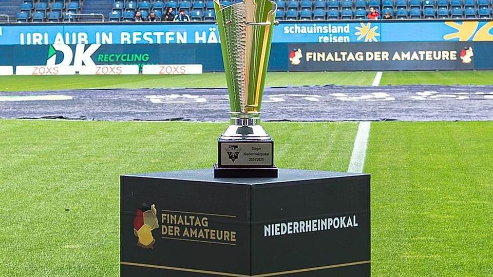 Das Objekt der Begierde - der Niederrheinpokal.