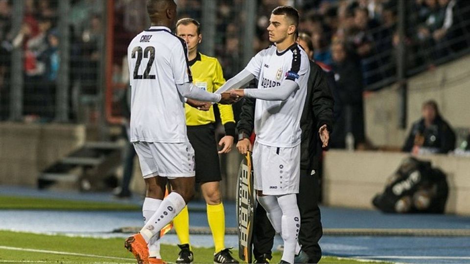 Danel Sinani traf erstmals für den F91 in der Europa-League-Gruppenphase. Foto: Krier