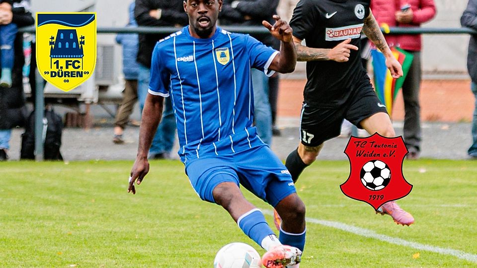 Leistungsträger des 1. FC Düren: Emeraude Kongolo.