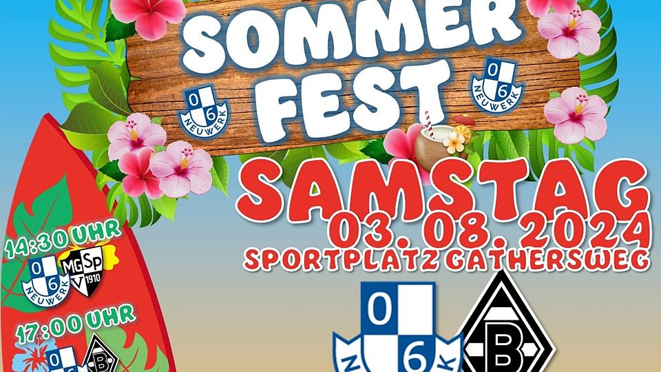 Die Sportfreunde Neuwerk laden am 3. August zum großen Sommerfest.